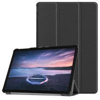 Кожен калъф тефтер Tri-Fold за Samsung Galaxy Tab A 2018 10.5 T590 / T595 черен